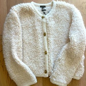 Massimo Dutti Bouclé Cardigan with Buttons